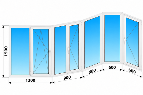 Теплое пластиковое остекление балкона П-3М 4000x1500 №3