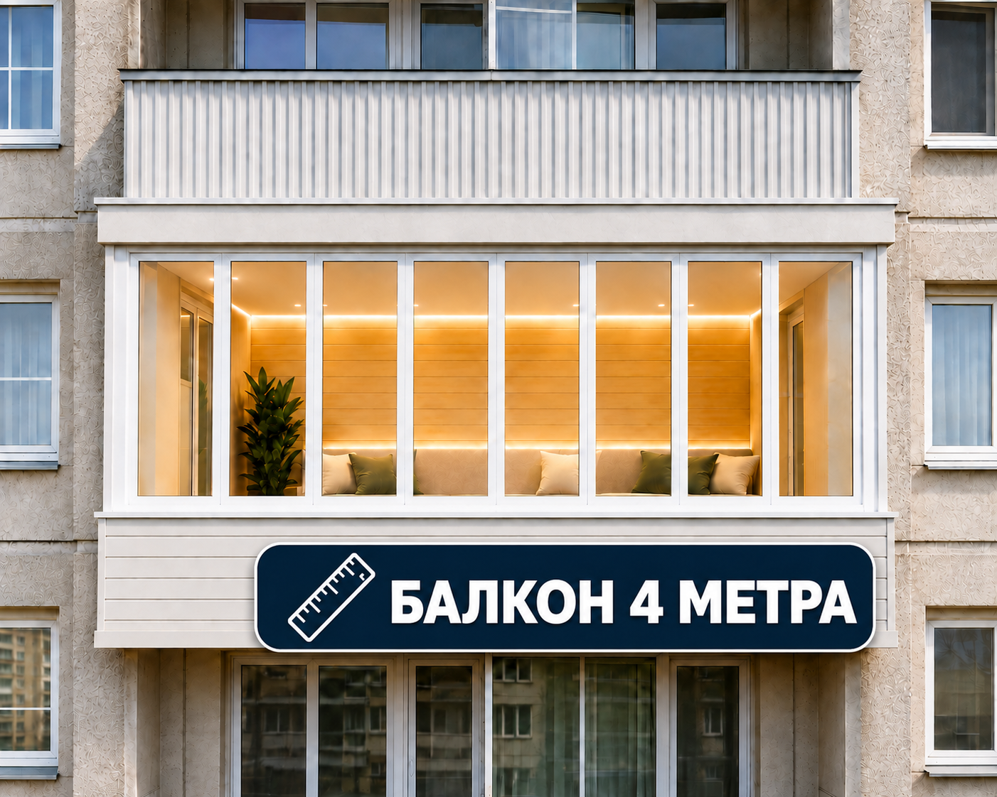 Балкон 4м